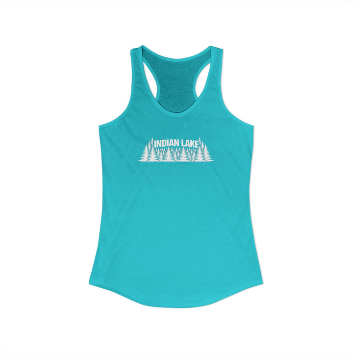 Indian Lake Ladies Racerback - Trees