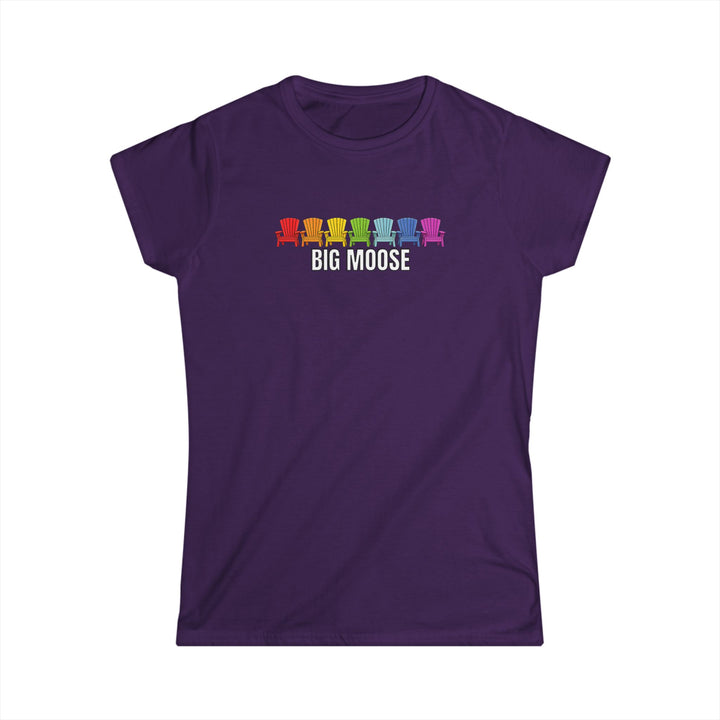 Big Moose Rainbow Chairs Ladies Tee