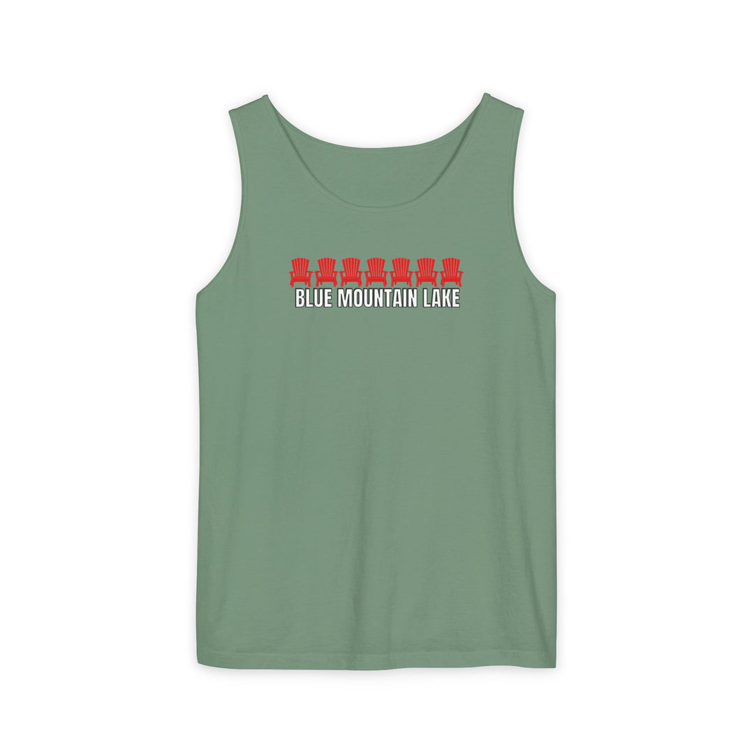 Blue Mountain Lake ADK Chairs Unisex Tank