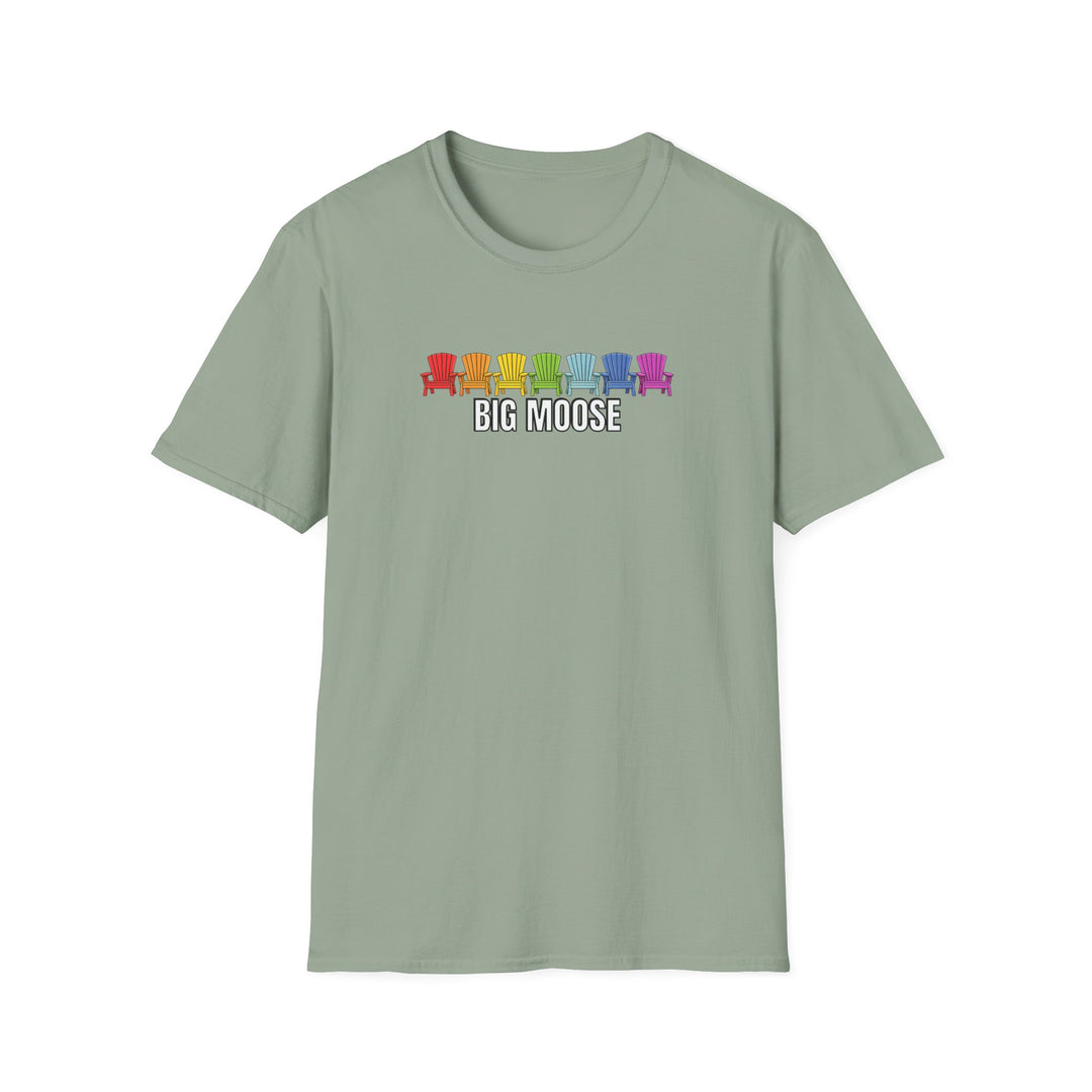 Big Moose Rainbow Chairs Unisex T-Shirt