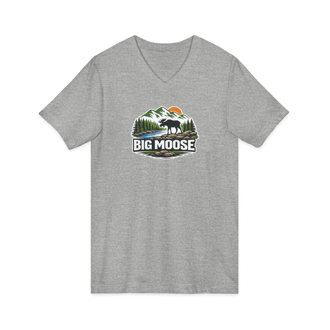 Big Moose Sunset Unisex V-Neck Tee