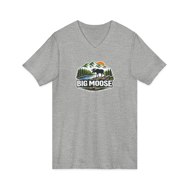 Big Moose Sunset Unisex V-Neck Tee
