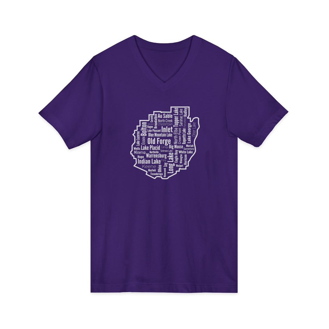 Adirondack Towns Unisex V-Neck