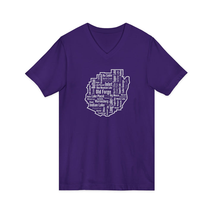 Adirondack Towns Unisex V-Neck