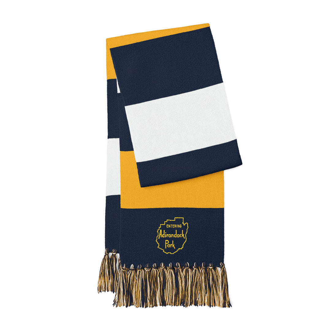 Entering Adirondack Park Embroidered Scarf