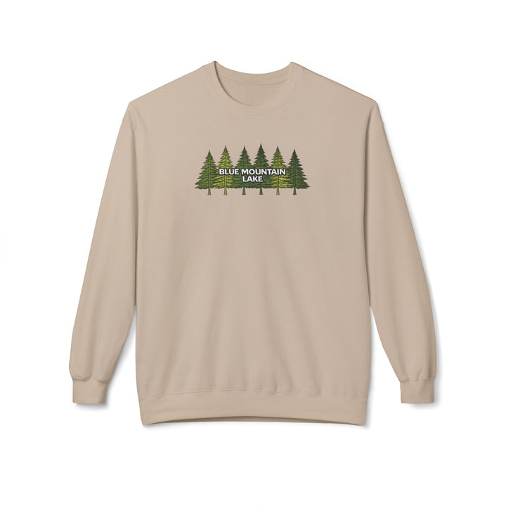 Blue Mountain Lake Pine Trees Sweatshirt