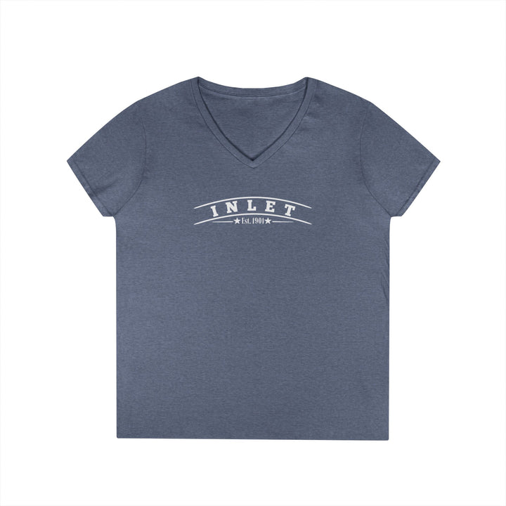 Inlet Ladies V-Neck T-Shirt - My Happy Place