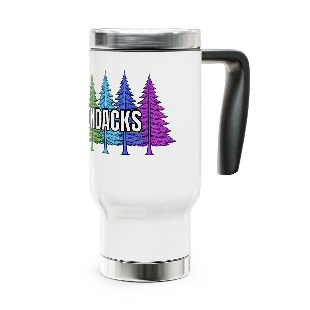 Adirondacks Rainbow Trees Travel Mug