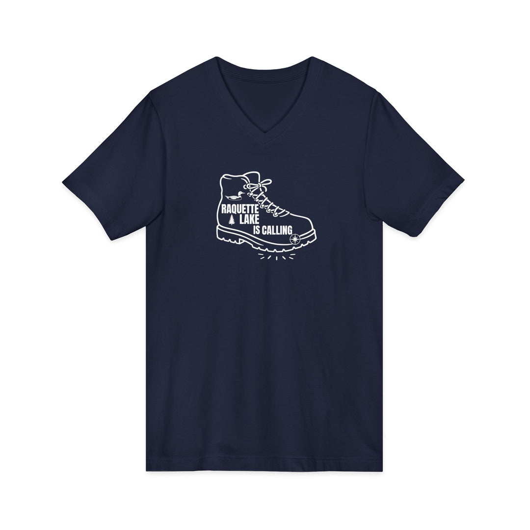 Raquette Lake is Calling Unisex V-Neck T-Shirt