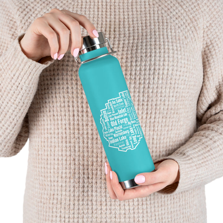 Adirondack Towns Copper-Lined Water Bottle