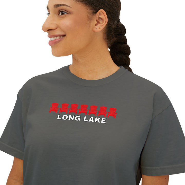 Long Lake ADK Chairs Ladies Boxy Tee