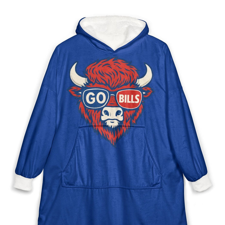 Let's Go Buffalo Hooded Blanket