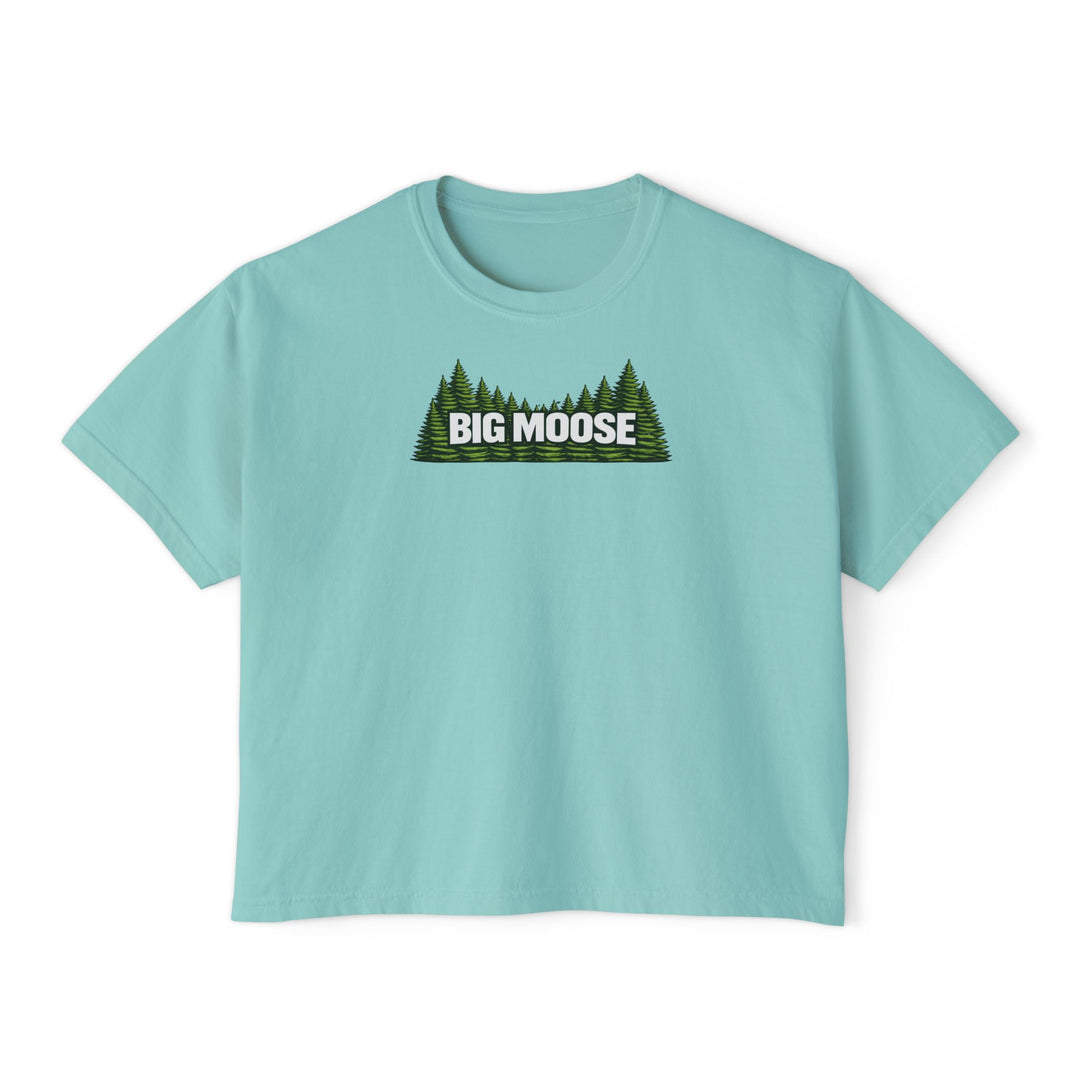 Big Moose Trees Ladies Boxy Tee