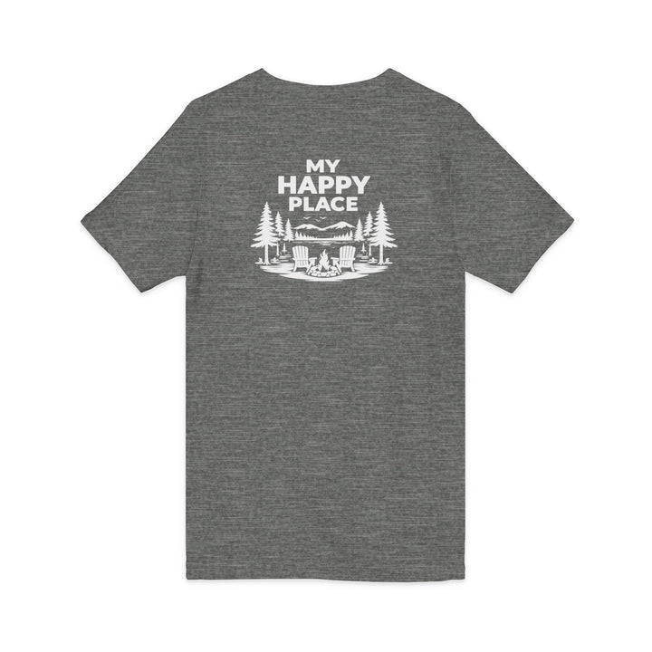 Inlet Unisex V-Neck T-Shirt - My Happy Place