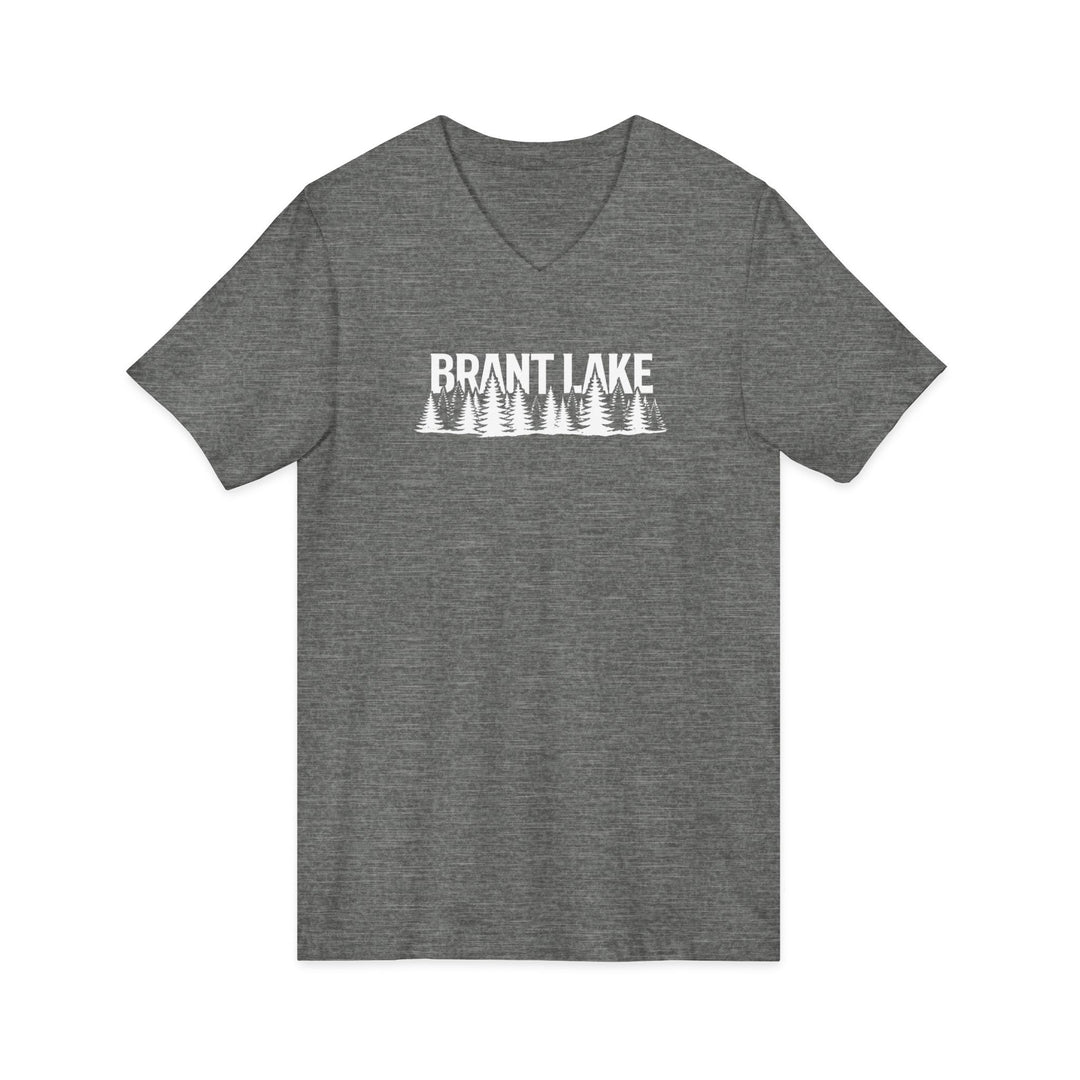 Brant Lake Unisex V-Neck Tee - Trees