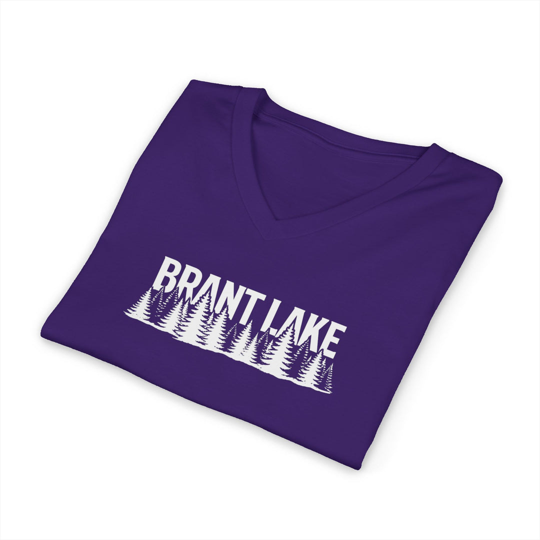 Brant Lake Unisex V-Neck Tee - Trees