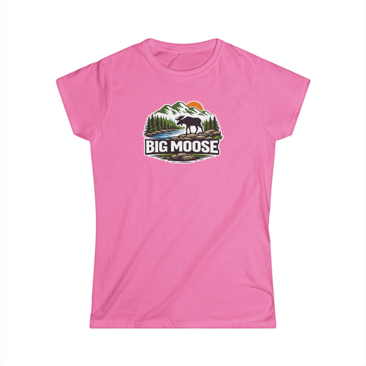 Big Moose Sunset Ladies Tee