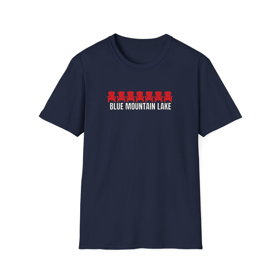 Blue Mountain Lake ADK Chairs Unisex T-Shirt