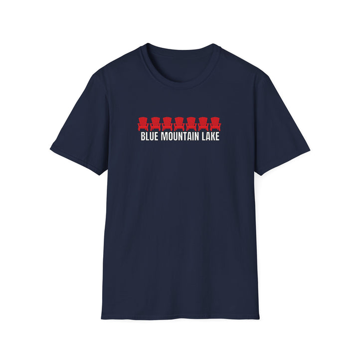 Blue Mountain Lake ADK Chairs Unisex T-Shirt