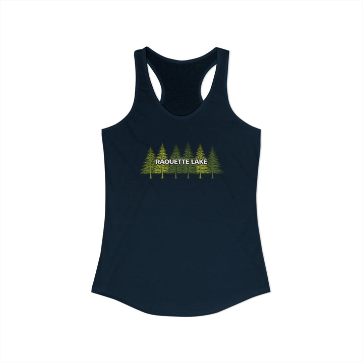 Raquette Tree Ladies Racerback - Pine Trees