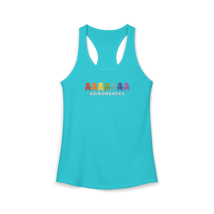 Adirondacks Rainbow Chairs Racerback Tank