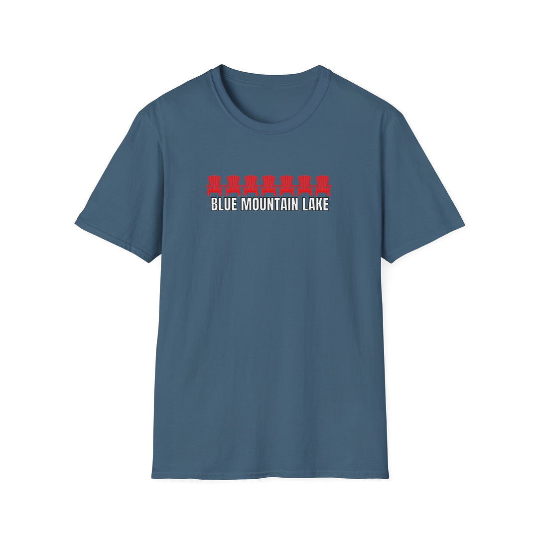 Blue Mountain Lake ADK Chairs Unisex T-Shirt