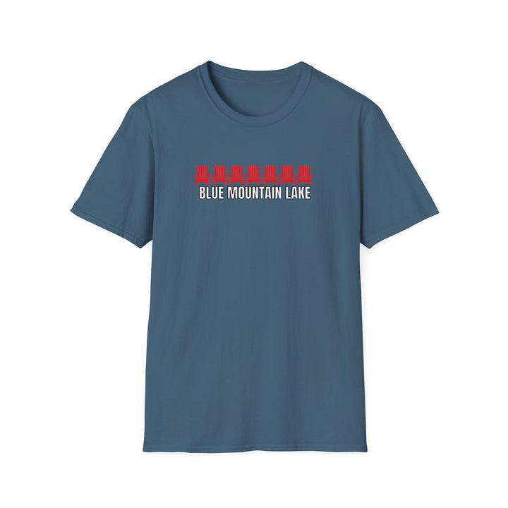 Blue Mountain Lake ADK Chairs Unisex T-Shirt