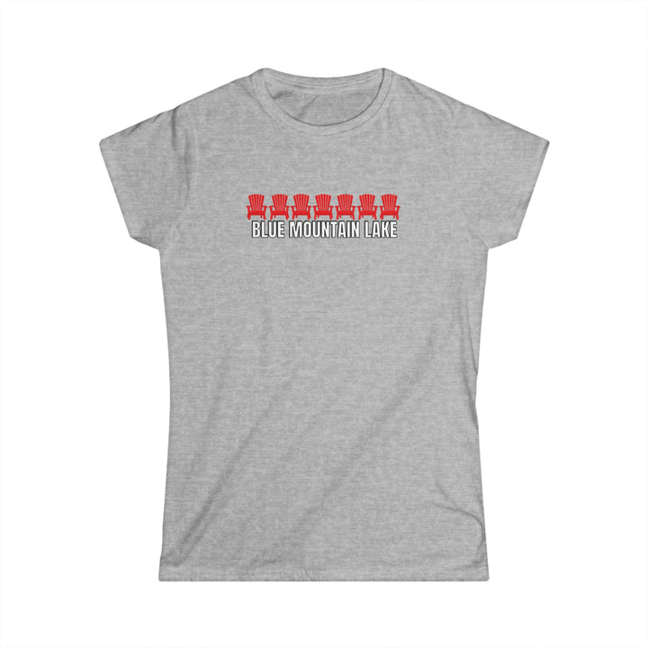 Blue Mountain Lake ADK Chairs Ladies Tee
