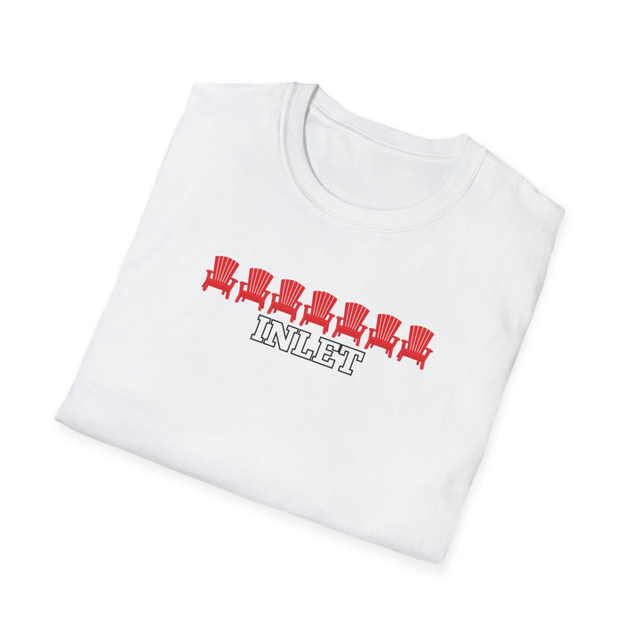 Inlet Unisex T-Shirt - Red Chairs