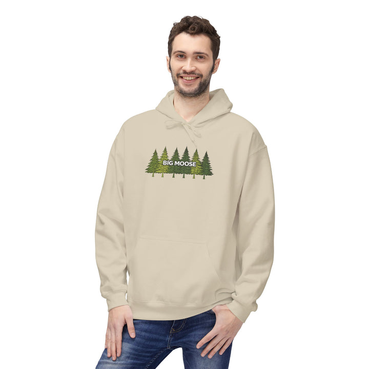 Big Moose Pine Trees Hoodie