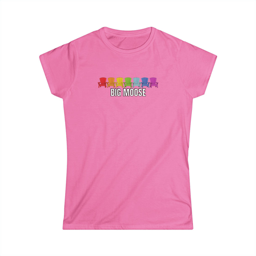 Big Moose Rainbow Chairs Ladies Tee