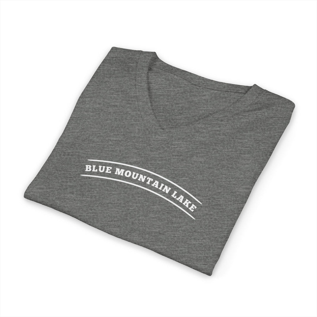 Blue Mountain Lake My Happy Place Unisex V-Neck T-Shirt