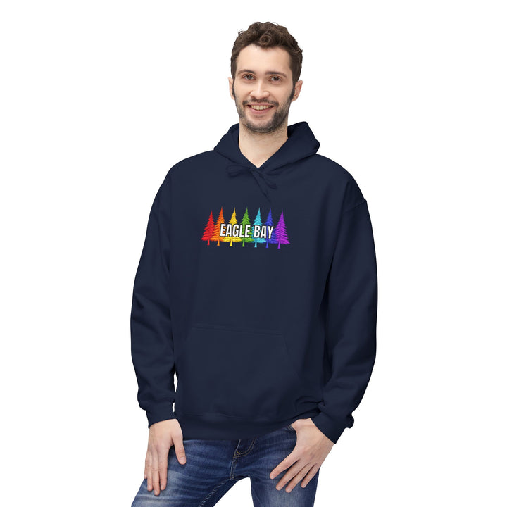Eagle Bay Hoodie - Rainbow Trees