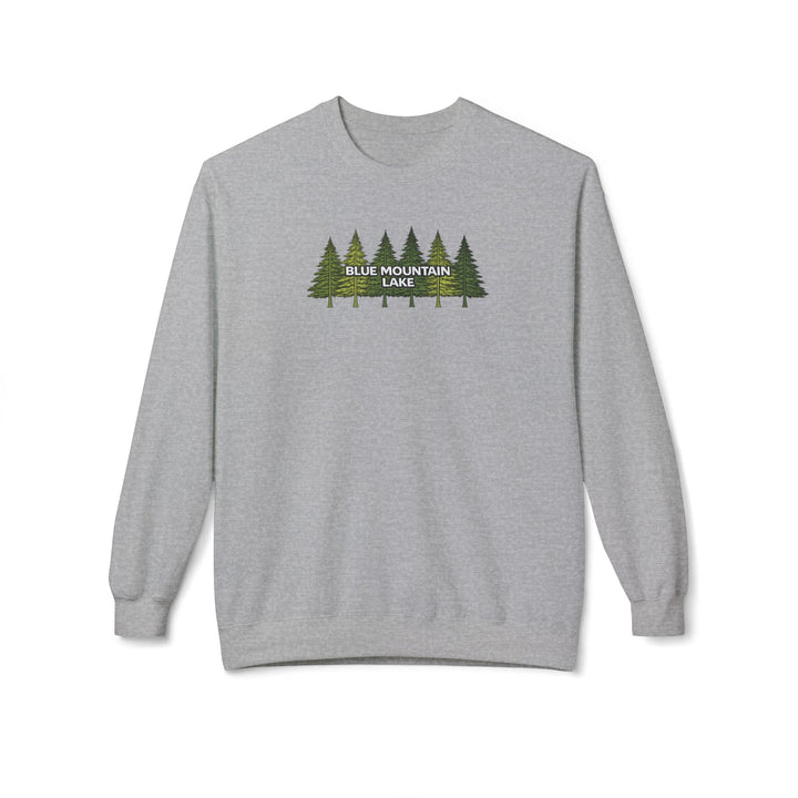 Blue Mountain Lake Pine Trees Sweatshirt