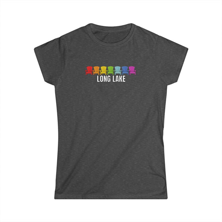 Long Lake Rainbow Chairs Ladies Tee