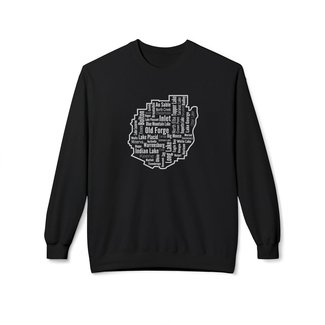 Adirondack Towns  Sweatshirt