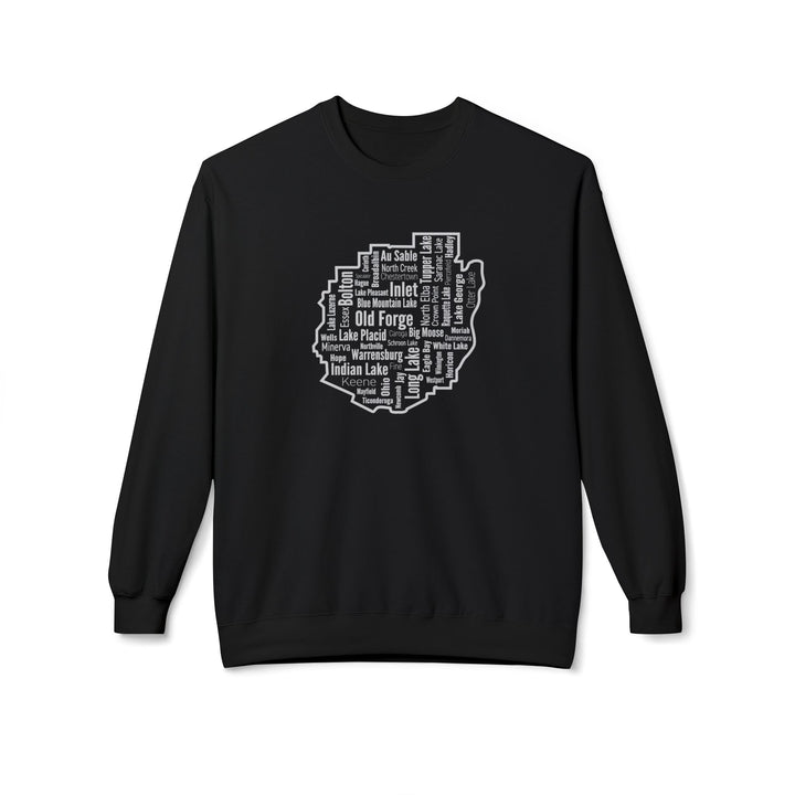 Adirondack Towns  Sweatshirt