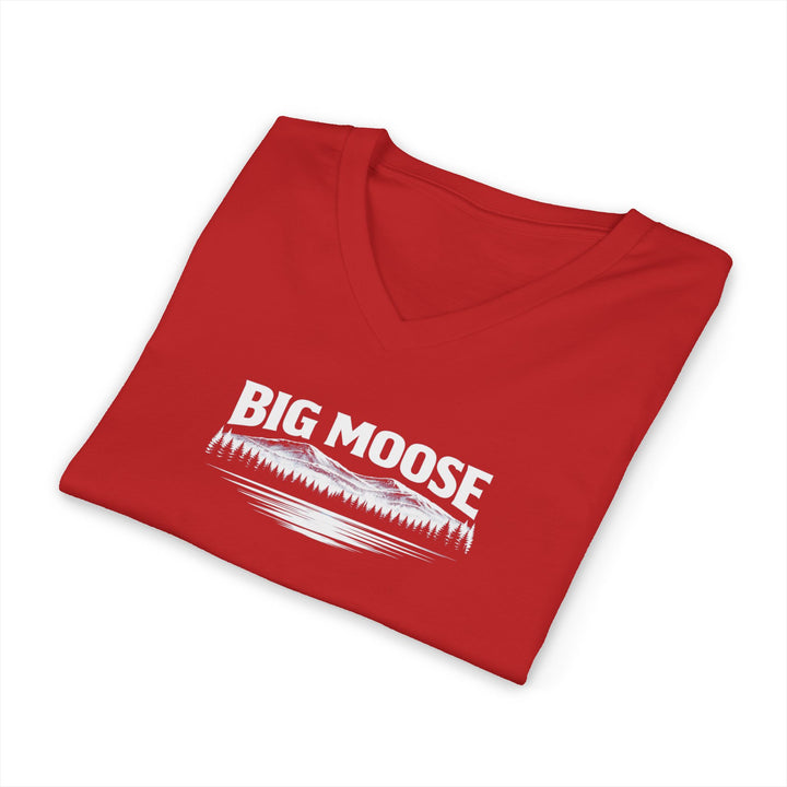 Big Moose Mtn Unisex V-Neck Tee