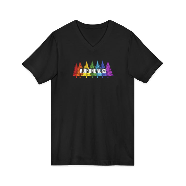 Adirondack Rainbow Trees Unisex V-Neck