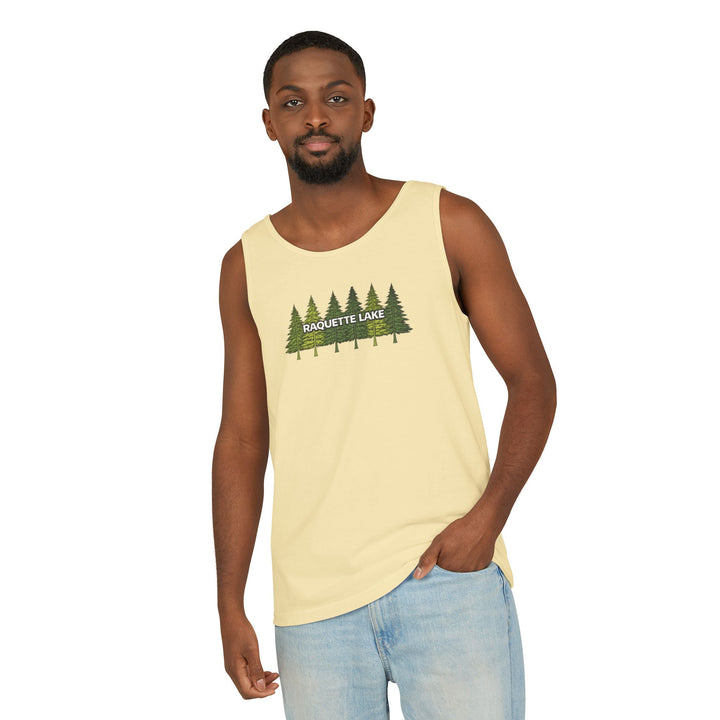 Raquette Lake Unisex Tank - Pine Trees