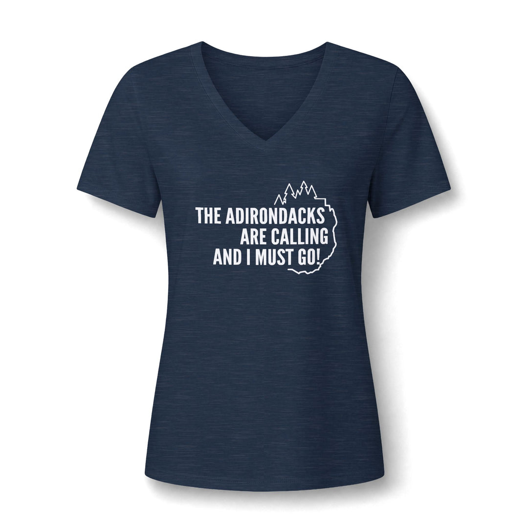 Adirondacks are Calling Ladies V-Neck Tee
