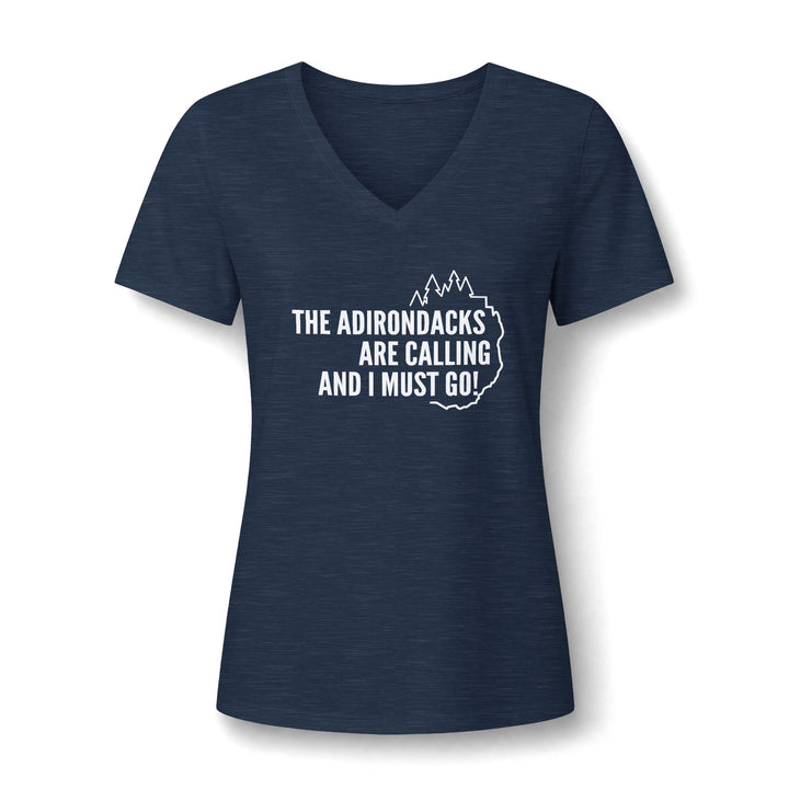 Adirondacks are Calling Ladies V-Neck Tee