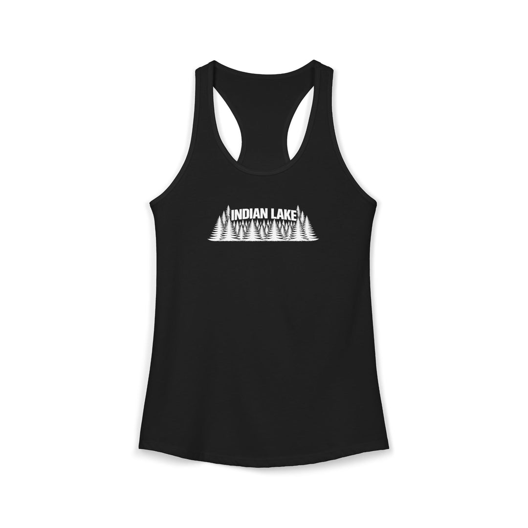 Indian Lake Ladies Racerback - Trees