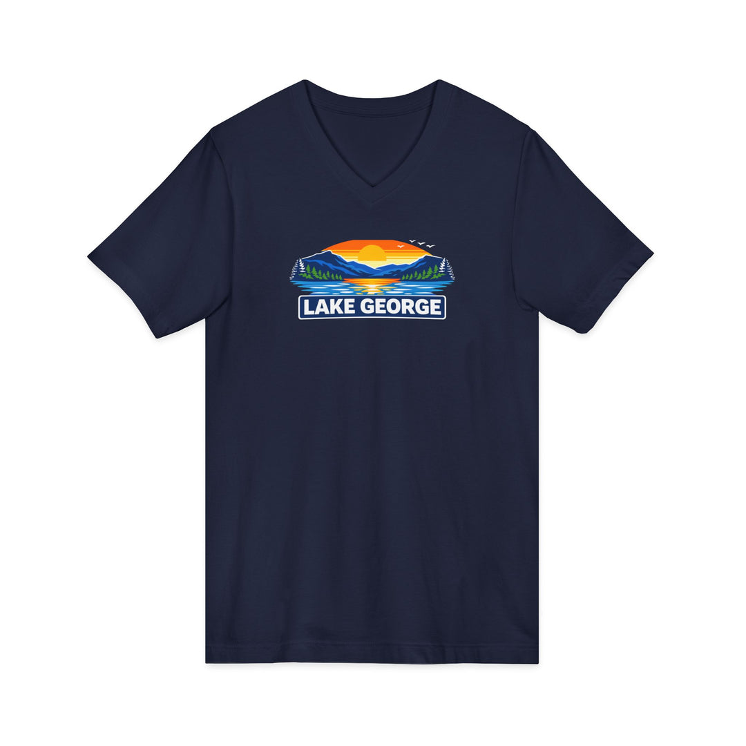 Lake George Sunset Unisex V-Neck