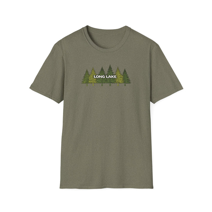 Long Lake Pine Trees Unisex T-Shirt