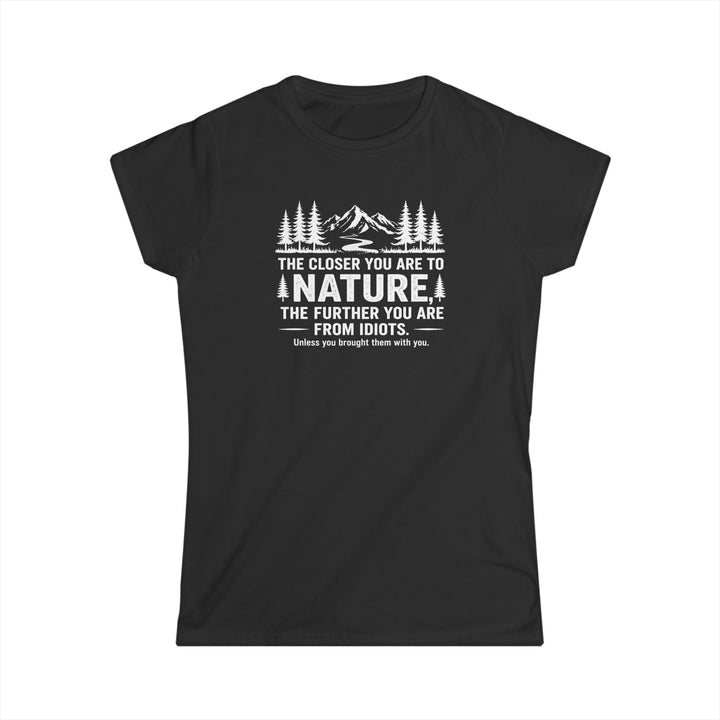 Nature-Idiots Ladies T-Shirt