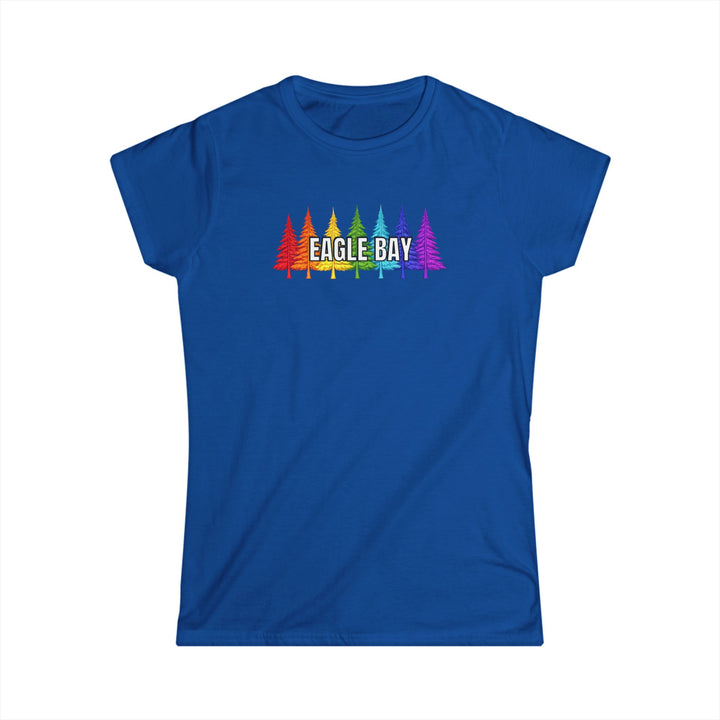 Eagle Bay Ladies Tee Rainbow Trees