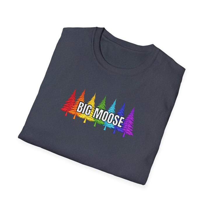 Big Moose Rainbow Trees Unisex T-Shirt