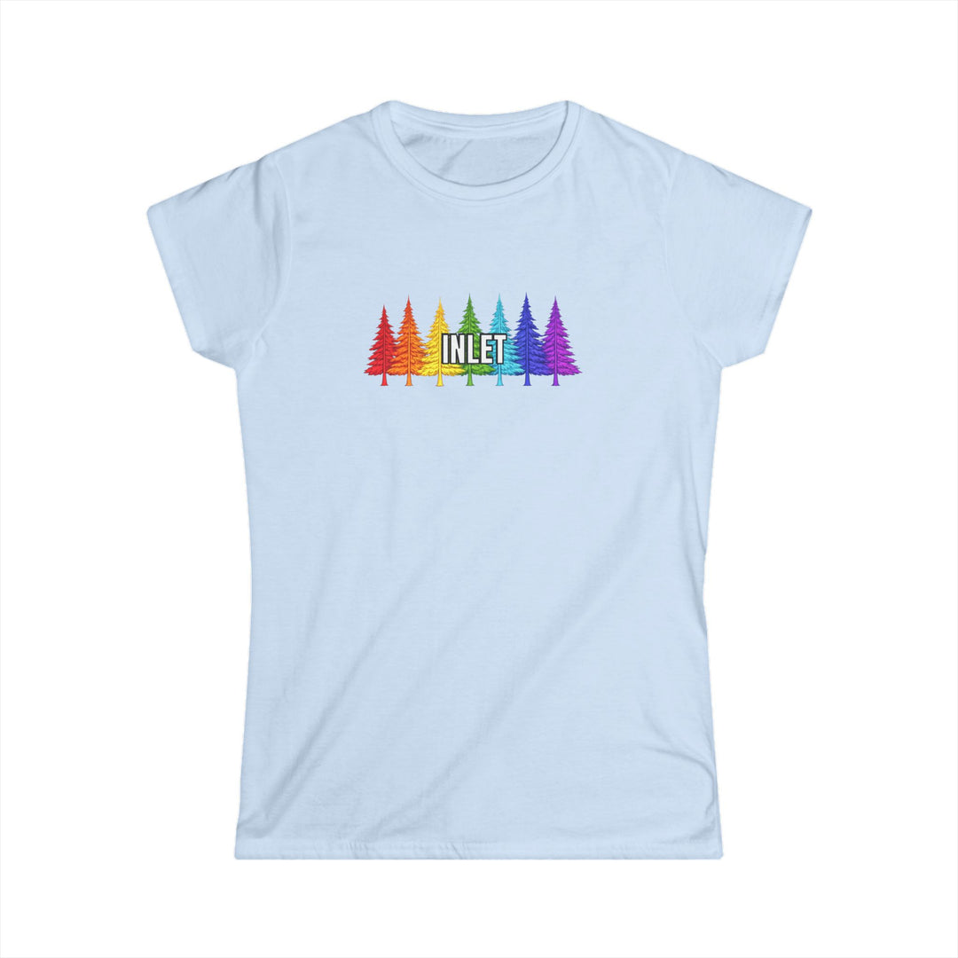 Inlet Ladies Tee -Rainbow Trees