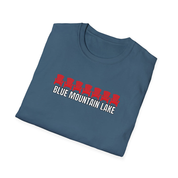 Blue Mountain Lake ADK Chairs Unisex T-Shirt